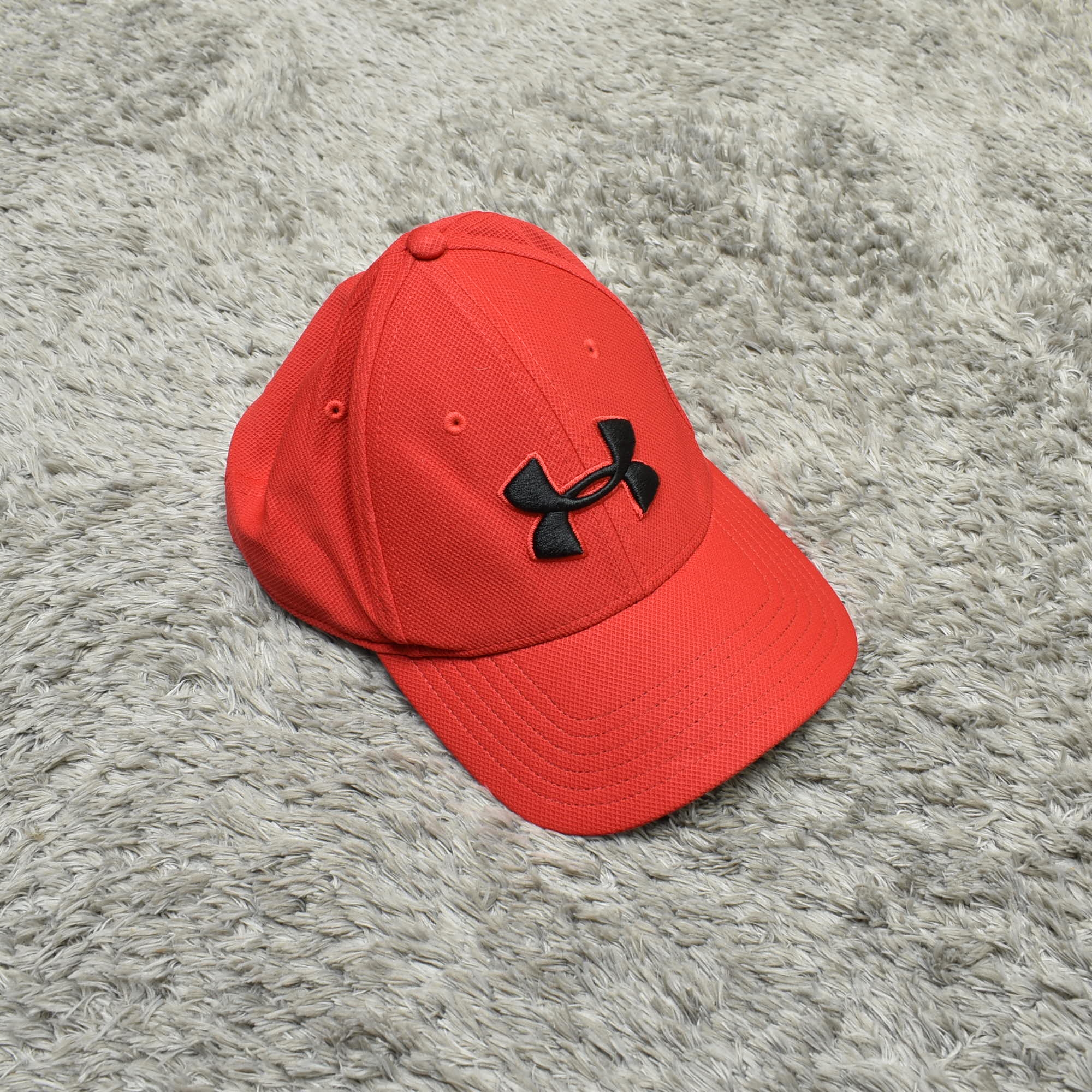 Under Armour Baseball Cap One Size Red Men Adjustable Classic Fit Blitzing  Solid